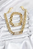 Xuping Gurmet Gold Renk Kolye ve Bileklik Seti