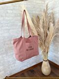 TOTE BAG NAKIŞLI ÇITÇITLI EL VE PLAJ ÇANTASI LAPTOP KİTAP HAVLU SIĞACAK BOYUTTADIR.