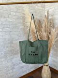 TOTE BAG NAKIŞLI ÇITÇITLI EL VE PLAJ ÇANTASI LAPTOP KİTAP HAVLU SIĞACAK BOYUTTADIR.