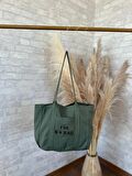TOTE BAG NAKIŞLI ÇITÇITLI EL VE PLAJ ÇANTASI LAPTOP KİTAP HAVLU SIĞACAK BOYUTTADIR.