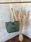 TOTE BAG NAKIŞLI ÇITÇITLI EL VE PLAJ ÇANTASI LAPTOP KİTAP HAVLU SIĞACAK BOYUTTADIR.