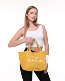 TOTE BAG NAKIŞLI KADIN ÇANTASI