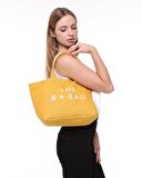 TOTE BAG NAKIŞLI KADIN ÇANTASI