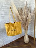 TOTE BAG NAKIŞLI ÇITÇITLI EL VE PLAJ ÇANTASI LAPTOP KİTAP HAVLU SIĞACAK BOYUTTADIR.