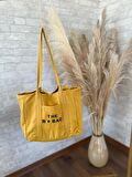 TOTE BAG NAKIŞLI ÇITÇITLI EL VE PLAJ ÇANTASI LAPTOP KİTAP HAVLU SIĞACAK BOYUTTADIR.