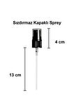 4 Adet 100 ml Amber Kapaklı Siyah Sprey 100 Cc Fısfıs Kolonya Dezenfektan Kahverengi Cam Şişe