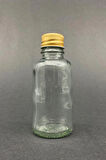6 Adet Şeffaf Cam Shot Şişesi Sızdırmaz Gold Metal Kapaklı Kolonya Koku Süs Çok Amaçlı Şişe 30ml