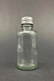 12 Adet Şeffaf Cam Shot Şişesi Sızdırmaz Gümüş Metal Kapaklı Kolonya Koku Süs Çok Amaçlı Şişe 30ml