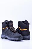 Unisex Thermo Taban İçi Kürklü Outdoor Ayakkabı T40 - Siyah Turuncu