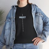 TUA MODA Unisex Bisiklet Yaka Baskılı T-Shirt - Siyah