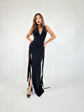 TUA MODA 6526 ELBİSE-SİYAH