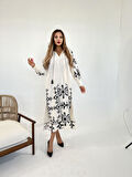 TUA MODA 6267 ELBİSE-EKRU