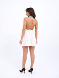 TUA MODA 6891 ELBİSE-BEYAZ