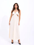 TUA MODA 7024 ELBİSE-BEJ