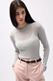 TUA MODA Fitilli Transparan Bluz