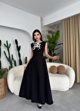 TUA MODA Eros Fiyonk Detaylı Elbise