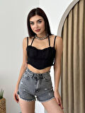 TUA MODA Elix Askılı Büstiyer Crop
