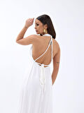 TUA MODA 6996 ELBİSE-EKRU