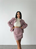 TUA MODA KAŞE KISA ETEK - Pembe