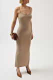 TUA MODA İnce Askılı Maxi Elbise