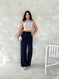 TUA MODA Ayrobin Oversize Pantalon - Lacivert