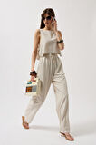 TUA MODA Yandan Bağlamalı Crop Bluz
