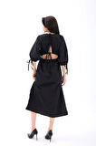 TUA MODA 6774 ELBİSE-SİYAH