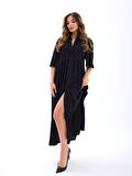 TUA MODA 5557 ELBİSE-SİYAH