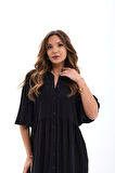 TUA MODA 5557 ELBİSE-SİYAH