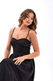 TUA MODA 7311 ELBİSE-SİYAH