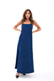 TUA MODA 7432 KOT ELBİSE-MAVİ