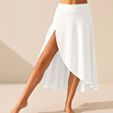 TUA MODA Kadın Cep Detay Taytlı Sandy Etek