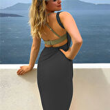 TUA MODA Kadın Sandy Pareo Plaj Elbisesi