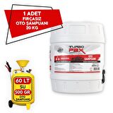 20 Kg Fırçasız Yüksek Konsantre Oto Şampuanı (500gr/60Lt)
