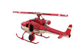 Helikopter Metal Vintage Dekoratif Masaüstü Biblo Hediyelik