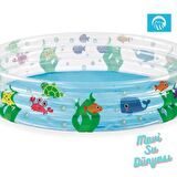 Havuz 3 Bölmeli Desenli Renkli 152 Cm x 30 Cm - Mavi Su Dünyası