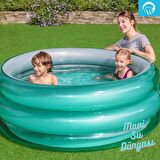 Havuz 3 Bölmeli Jumbo Yeşil Renkli 150 Cm x 53 Cm - Mavi Su Dünyası