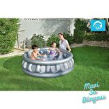Havuz Metalik Gri Renkli 152 Cm x 43 Cm - Mavi Su Dünyası