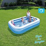 Havuz Jumbo 262 Cm x 175 Cm x 51 Cm - Mavi Su Dünyası