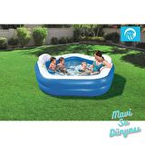 Havuz Beşgen Oturaklı 213 Cm x 206 Cm - Mavi Su Dünyası