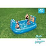 Havuz Büyük Top Oyunlu 237 Cm x 152 Cm - Mavi Su Dünyası