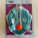 Full Face Maske Şnorkel Set Takımı Yeşil Renk L/XL - Mavi Su Dünyası