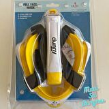 Full Face Maske Şnorkel Set Takımı Sarı Renk S/M - Mavi Su Dünyası