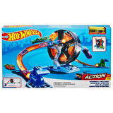 Hot Wheels Dönen Tekerlek Macerası Yarış Seti - Mavi Su Dünyası