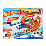 Hot Wheels İkili Yarış ve Akrobasi Pisti - Mavi Su Dünyası