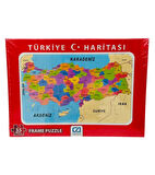 Türkiye Haritası Frame Puzzle 35 Parça