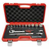 İzeltaş 1113 00 2017 Altı Köşe Lokma Anahtar Takımı 1/2" 17 Parça