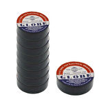 Globe İzole Bant Siyah 10 lu Paket PVC Elektrik Izolasyon Bandı 
