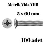 Metrik Vida Civata Yhb 5x60 100'lü Paket