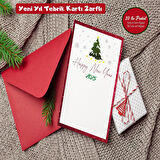 Yılbaşı Yeni Yıl Mini Zarflı Not Ve Tebrik Kartı Seti 10 lu-YYTKZ2